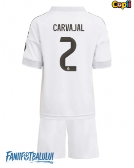 Real Madrid Daniel Carvajal #2 Echipament de Fotbal Replică 2025-26 Copii Acasa (+ Șorturi)